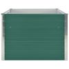 Raised Garden Bed 63"x31.5"x17.7" Galvanized Steel Green