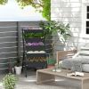 5-Tier Vertical Raised Garden Bed with Wheels and Container Boxes