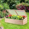 Wooden Garden Portable Greenhouse Raised Bed